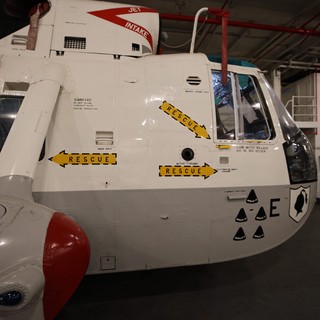 Royal Navy Sea King Rescue Helicopter on USS Hornet