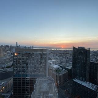 City Skyline at Sunset