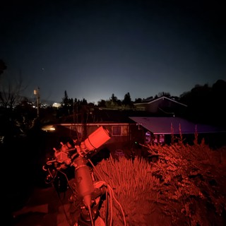Backyard Observatory Under Twilight Skies
