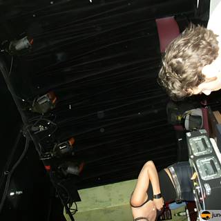 Dark Room DJ Mixing Performance