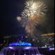 Fireworks illuminate fountain at Civic Center Mall