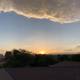 Sun Setting Over Santa Fe Skyline