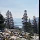 Majestic View of Desolation Wilderness Lake from Mountain Summit