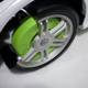 Green Alloy Wheel Close Up