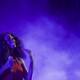 The Woman in Red: Solange's Solo Performance