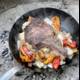 Sizzling Mutton Steak on the Grill