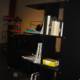 Black Bookcase Fits Perfectly in Modern Office