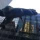Dinosaur Statue Reigns Over Metropolis Office Building