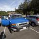 Blue Truck in the Eagle Rock Parking Lot