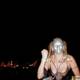 Masked Woman in the Night Sky