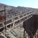 Conveyor belt in a mining facility