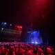 Red-Lit Concert Crowd at Bill Graham Civic Auditorium