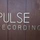 Pulse Recording Logo in Stained Wood Plaque