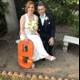 Artful Orange Wedding Letter