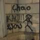 Cholo and Kara Graffiti on Building Wall