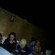 Nighttime gathering with friends