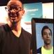 Danny Pudi and Dave B with a Self-Portrait Tablet