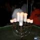Lighting the Hanukkah Menorah in the Pool