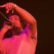 Aesop Rock Commands Coachella Stage with Microphone