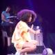 Solange takes the stage with her Afro and style