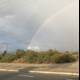 A Double Rainbow Over the Desert