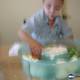 Child Chef Creates Colorful Salad Masterpiece
