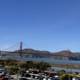 Elevated View of Golden Gate Bridge from Presidio Parking Lot