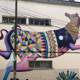 A Colorful Horse Mural on a Building in Oxnard