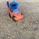 Cookie Monster Takes a Ride On a Gravel Road
