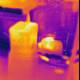 Thermal Vision of Modern Living Room