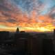 A Vibrant Sunset Over LA's Skyline