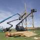 Wood Lifting Construction Crane