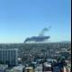 Smoke Billows from a Burning Office Building in San Francisco
