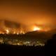 Devastating Wildfire in the Mountains and Cityscape