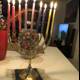 Festive Hanukkah Menorah with Five Candles