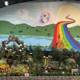 Nature's Canvas: A Vibrant Outdoor Mural