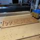 Wooden Sign Being Created by 3D Printer