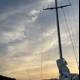 Majestic sailboat on the serene raccoon strait