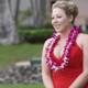 Red Dress and Lei