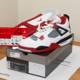 Classic Air Jordan Sneakers in Red and White