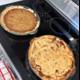 Warm and delicious pies on the stove