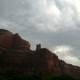 Red Rocks and Cloudy Skies