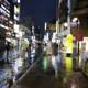 Urban Reflections: A Rainy Night in Korea