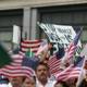 Mexican Americans rally in front of the White House