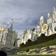 The Glittering White Castle of Disneyland