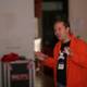 Orange Jacket Man at Barcamp 3