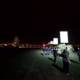 Illuminated Coachella Sign at Night