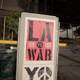 LA vs War Poster in the City