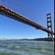 The Iconic Golden Gate Bridge spanning San Francisco Bay