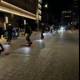 Night Skateboarding in Urban Metropolis